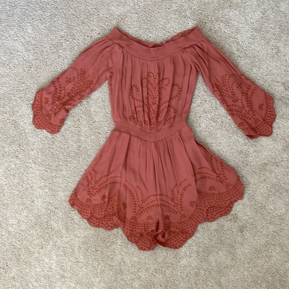 Astr the Label embroidered romper